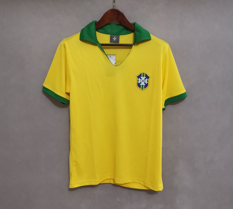 AAA Quality Brazil 1957 Home Soccer Jersey
